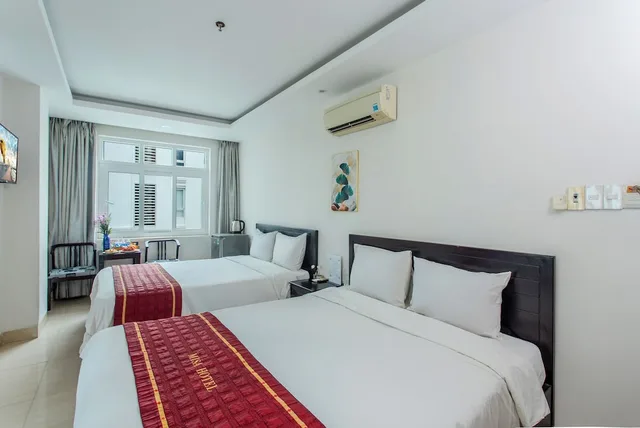 غرفة عائلية بسريرين مزدوجين بإطلالة على البحر، Misa Hotel 3/10
