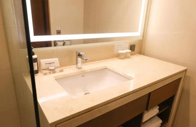 غرفة ديلوكس بشرفة مفردة بسريرين منفصلين، Hotel Skypark Central Seoul Pangyo 4/4