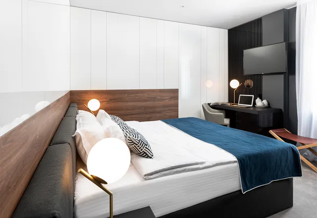 غرفة قياسية بسرير مزدوج، Del Corso Hotel 3/4