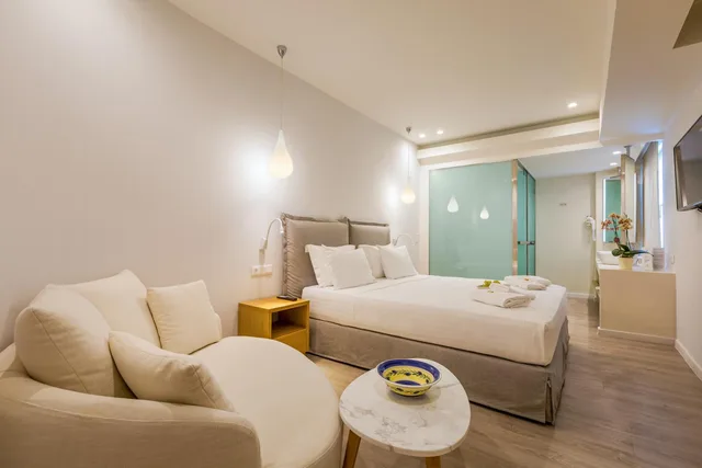غرفة ديلوكس بسرير مزدوج، Samian Mare Hotel Suites & Spa 4/10
