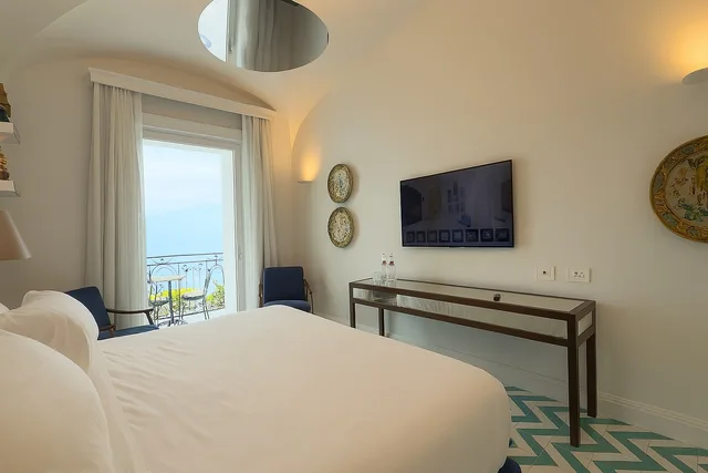 غرفة بإطلالة على البحر، Grand Hotel Europa Palace 4/10