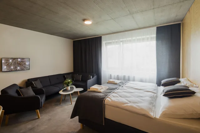 استوديو ديلوكس بسرير مزدوج بشرفة، Residence Trafick 1/4