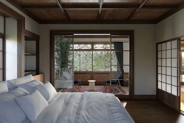 Japanese, Luxury, Villa, King Bed, 4 Double Beds, River or River View, Outdoor Bath، Ochiairo 1/10