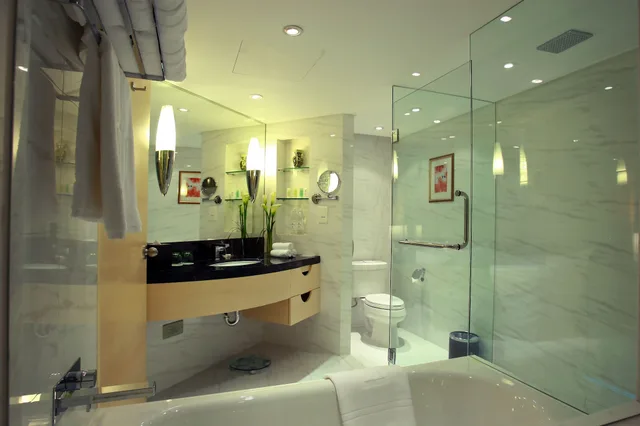 غرفة ديلوكس بسرير كينج بإطلالة على المدينة، Jin Jiang Tower Hotel 9/9