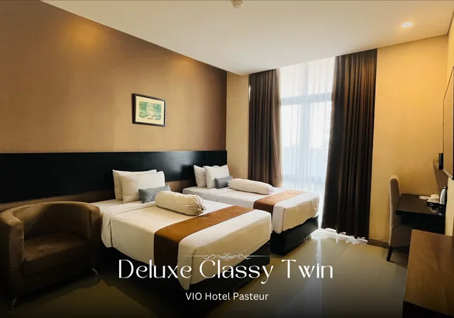 Classy, Deluxe, Twin Beds، Vio Pasteur Bandung Managed By Dafam Hotels 1/2