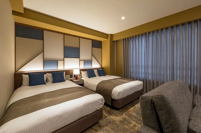 Premium, Economy, 2 Double Beds, Sofa, Hotel Shinpoin Osaka 4/7