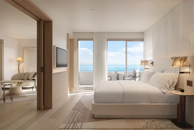 جناح بسرير كينج بإطلالة على البحر، Delano Miami Beach 4/5