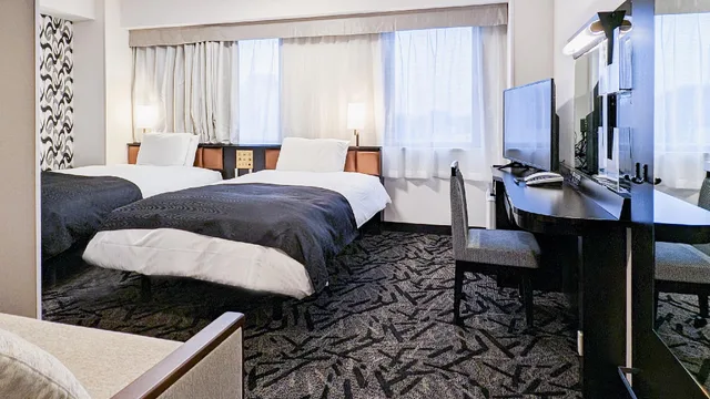 غرفة قياسية بسريرين منفصلين، APA Hotel Akita-Senshukoen 1/1
