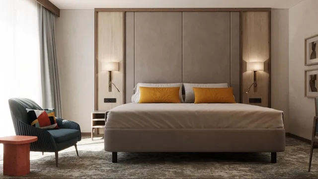 جناح بسرير مزدوج بإطلالة على المدينة بغرفة نوم واحدة، Hotel Budva 1/2