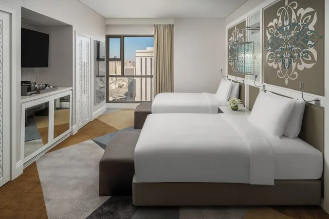 غرفة بسريرين منفصلين، Rotana Jabal Omar Makkah 1/2