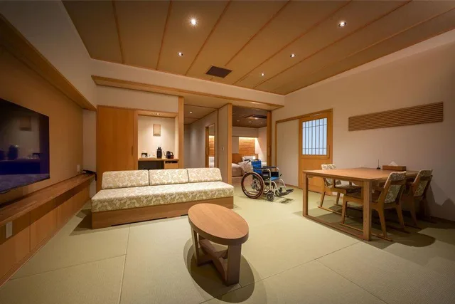 Room, Twin Beds, Semi Outdoor Bath, Tatami، Sansuiso 1/1