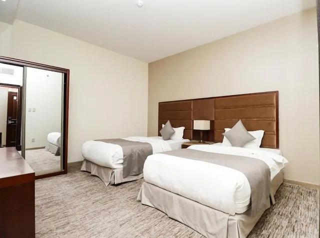 شقة بسرير كوين وسرير فردي بغرفتي نوم، سيتي ريزيدنس للاجنحة الفندقية(Maskan Almadinah Ex City Residence) 3/6