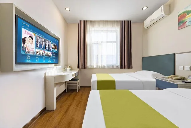غرفة سوبيريور بسريرين، GreenTree Inn Baoding Sanfeng Road Agricultural University Shell Hotel 1/1