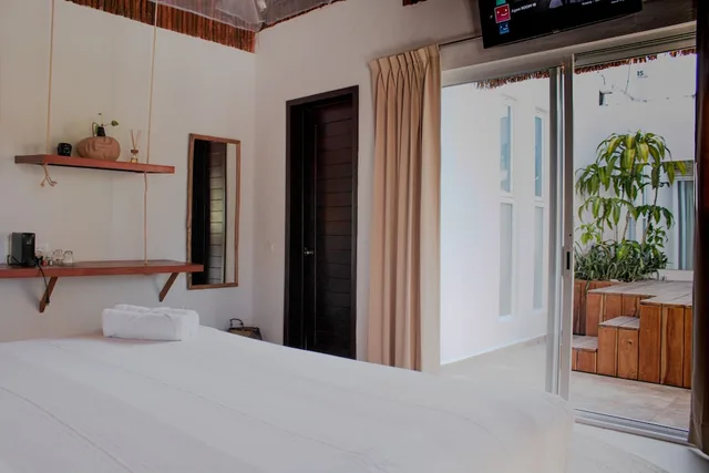 غرفة ديلوكس بسرير كينج بشرفة بجاكوزي، Agam Hotel Boutique Bacalar - Adults Only 1/7