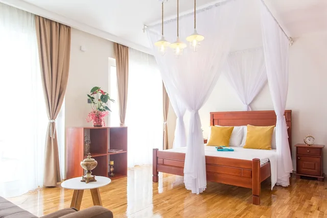 استوديو سوبيريور بسرير كوين بغرفة نوم واحدة مع أريكة، Villa Dieden 2/4