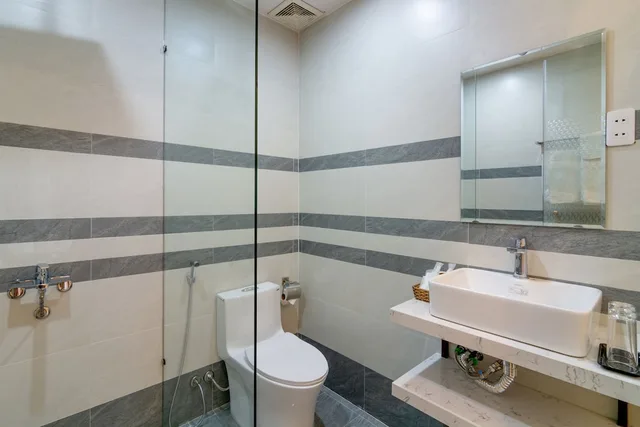 غرفة ديلوكس بسرير مزدوج أو سريرين منفصلين بشرفة، An Bang Scent Beach Homestay 10/10