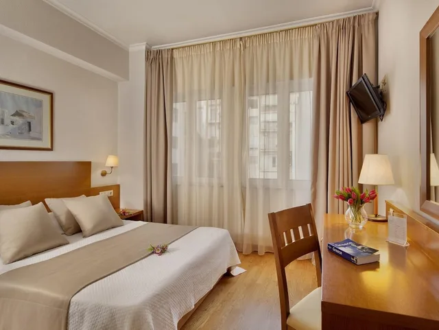 غرفة بسريرين منفصلين، Athos Hotel 2/7