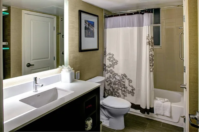 جناح بسرير كوين بغرفة نوم واحدة مع أريكة، Residence Inn By Marriott Atlanta Midtown Georgia Tech 6/10
