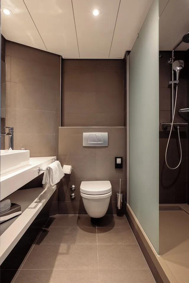 غرفة كلاسيكية بسريرين منفصلين بحوض استحمام، Mercure Plaza Biel 4/4