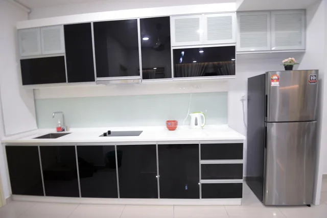 شقة بسرير كينج وسريرين منفصلين بإطلالة على البحر بغرفة نوم واحدة، Atlantis Residence@Iconstay Melaka 5/5
