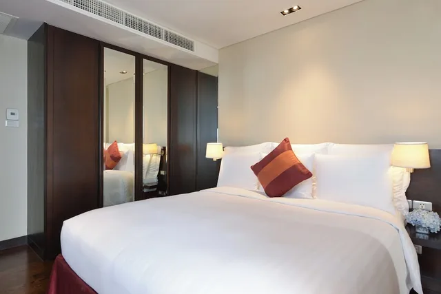 جناح ديلوكس بسريرين مزدوجين بإطلالة على المدينة بغرفتي نوم، Marriott Executive Service Apartment Sathorn Vista 1/10