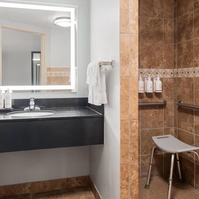 Room, King Bed, Bathtub, Accessible, AmericInn by Wyndham Grand Forks 4/4