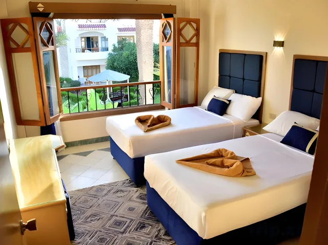 غرفة اقتصادية بسريرين منفصلين، Dive Inn Resort 1/2