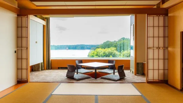 غرفة يابانية بفراش فوتون، Kikusuitei (Chugoku Kappo Ryokan Kikusuitei) 1/1