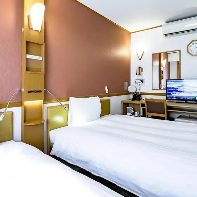 غرفة عائلية بسريرين منفصلين، Toyoko Inn Takasakieki Nishiguchi No 2 1/10