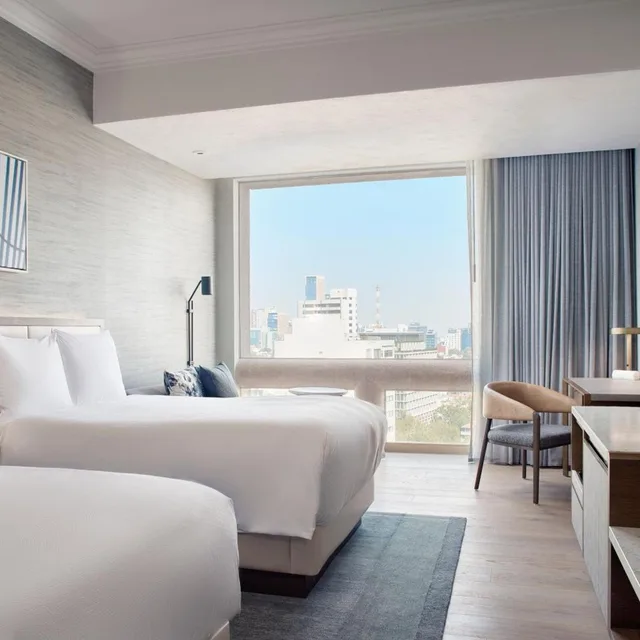 Guest Room, 2 Double Beds, Park View, JW Marriott Hotel Mexico City 2/6