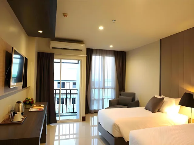 غرفة بريميوم بسريرين منفصلين، Crystal Suites Suvarnabhumi Airport 5/5