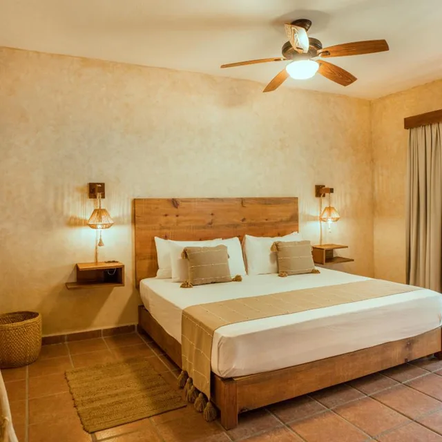 غرفة بسرير كينج بإطلالة على البحر، Hotel Colibri Beach 1/10