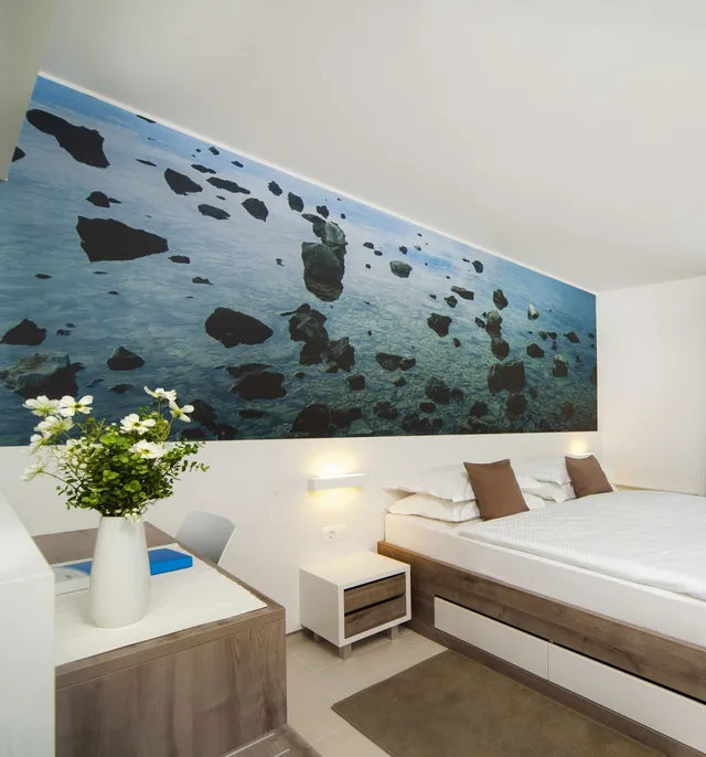 غرفة قياسية بسرير مزدوج بشرفة بإطلالة جزئية على البحر، Bluesun Hotel Neptun 2/4