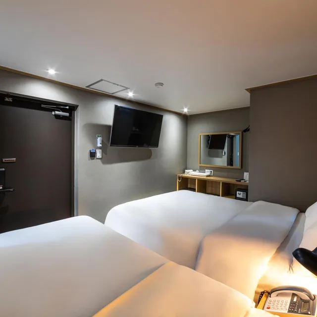 غرفة ديلوكس بسريرين منفصلين، Hotel Stay Inn Seoul Station 10/10