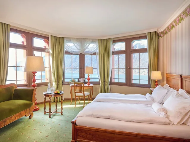 جناح بسرير كينج، Grandhotel Giessbach 1/5