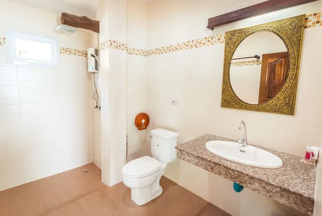 بنغل ديلوكس بسرير مزدوج بإطلالة على الحديقة، Shangrilah Bungalow 4/4