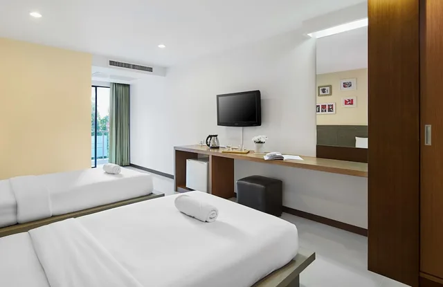 غرفة قياسية بسريرين منفصلين، Diamond Residence Ratchada Hotel 3/3