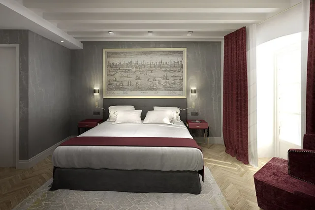 غرفة بسرير مزدوج، Aurea Casa Palacio Sagasta 3/7