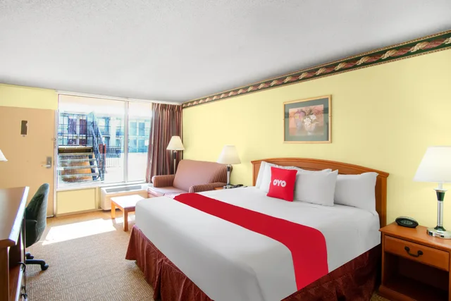 غرفة بسرير كينج للمدخنين، OYO Hotel Oklahoma City South I-35 and SE 29th 4/5