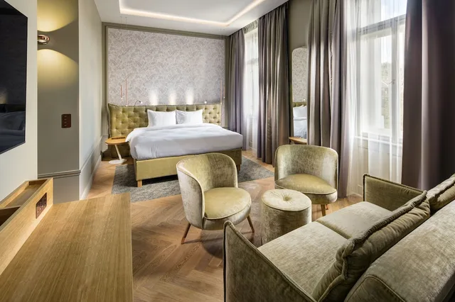 جناح تنفيذي بسرير كينج، Mamaison Hotel Riverside Prague 2/5