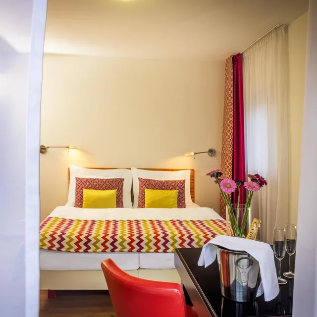 غرفة بسرير مزدوج بشرفة، Bellevue Hotel Karlov 3/6