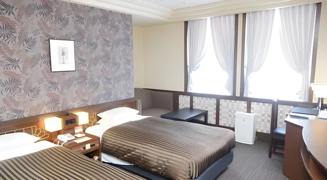 غرفة قياسية بسريرين منفصلين للمدخنين، Hotel Clio Court Hakata 4/5