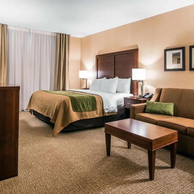 غرفة سوبيريور بسرير كينج، Quality Inn & Suites Towanda PA 3/4