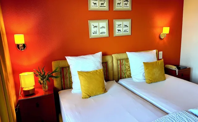 غرفة ديلوكس بسرير مزدوج أو سريرين منفصلين بإطلالة على الجبل بشرفة، De La Foret Hotel 2/4