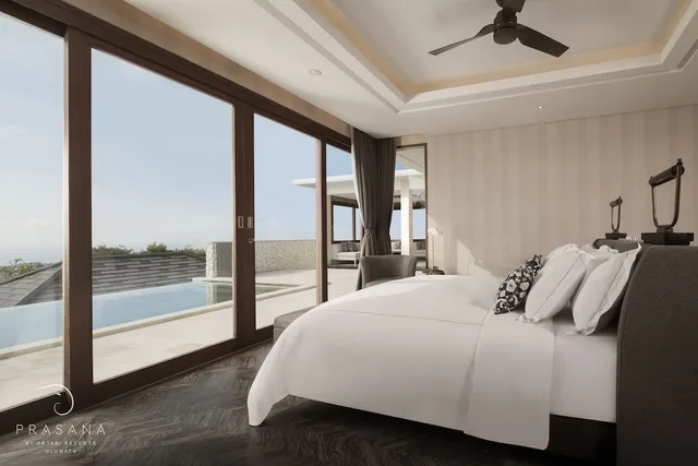 فيلا بسريرين منفصلين وسريرين كينج بإطلالة على البحر بـ3 غرف نوم مع أريكة، Prasana By Arjani Resort 9/10