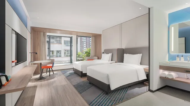 غرفة قياسية بسريرين مزدوجين، Holiday Inn Express Puer Simao 1/2
