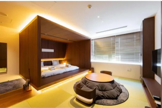 غرفة بريميوم بسريرين منفصلين وفرشتي فوتون بحمام مشترك، Torifito Hotel Pod Kanazawa Hyakumangoku Dori 1/1