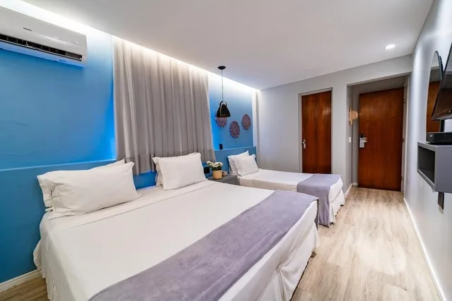 غرفة قياسية ثلاثية بسرير مزدوج وسرير فردي، FORTPRAIA HOTEL 3/9