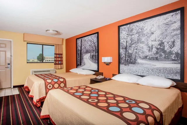 غرفة بسريرين كوين، Super 8 By Wyndham Crawfordsville 2/2
