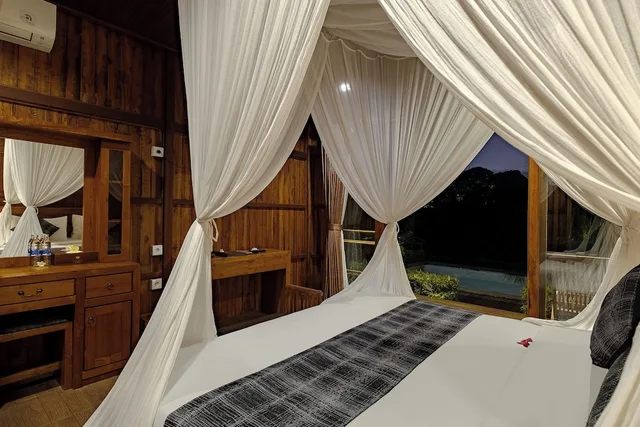 1 Bedroom, Pool, Wooden, Villa, Double Bed, Valley View, Yanyan Resort Ubud 7/10